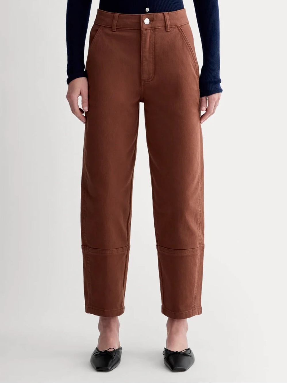 Everlane The Utility Arc Barrel Pant in Rosewood